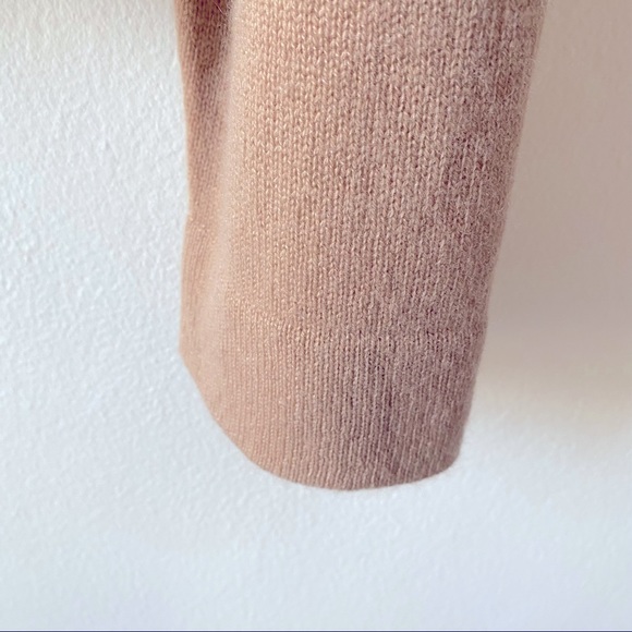 NAADAM CASHMERE DRAWSTRING HOODIE COZY NEUTRAL LOUNGE MINIMALIST Camel Tan M - Picture 5 of 5